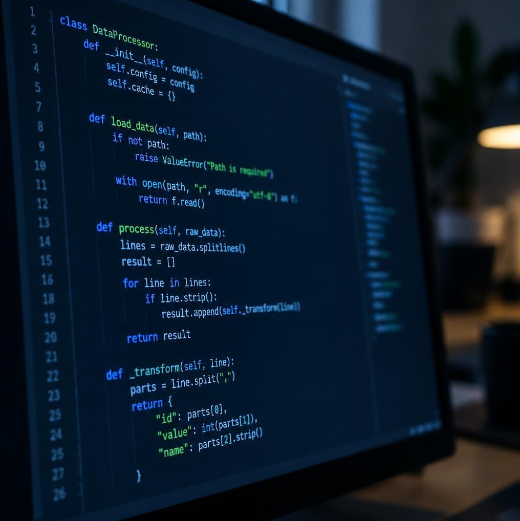 Close-up of programming code on a computer screen