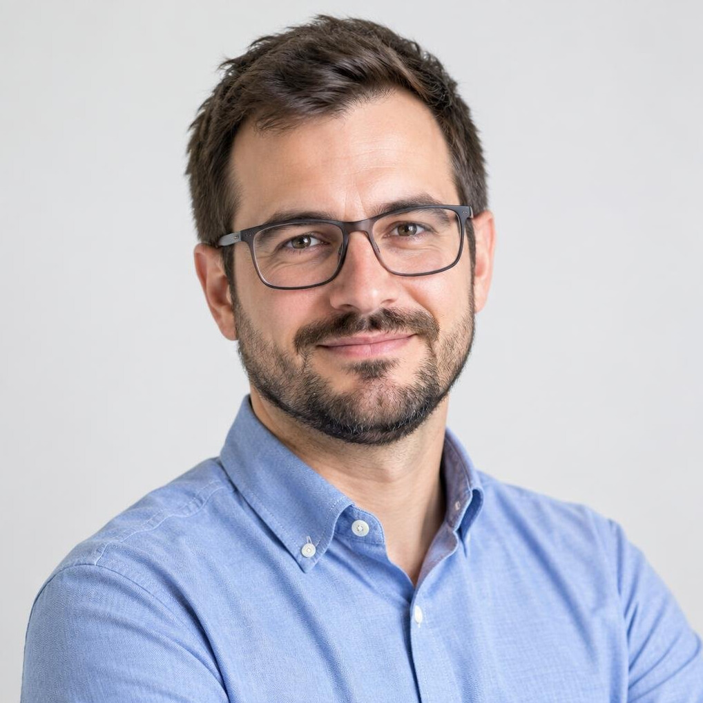 Studio portrait of a man software developer