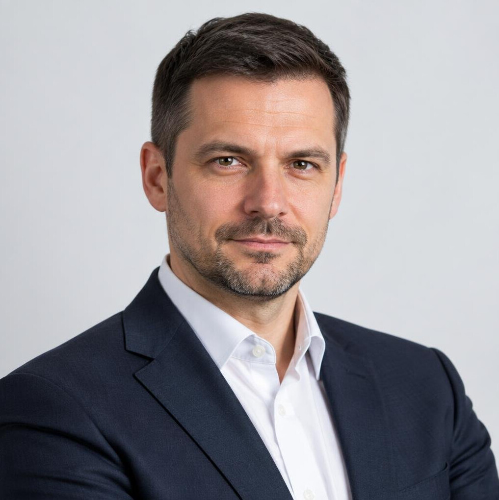 Studio portrait of a man cybersecurity specialist